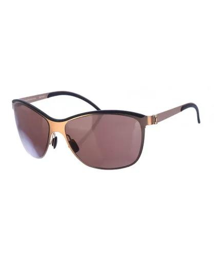 Mercedes Benz Mens oval-shaped metal sunglasses M1047 - Multicolour - One