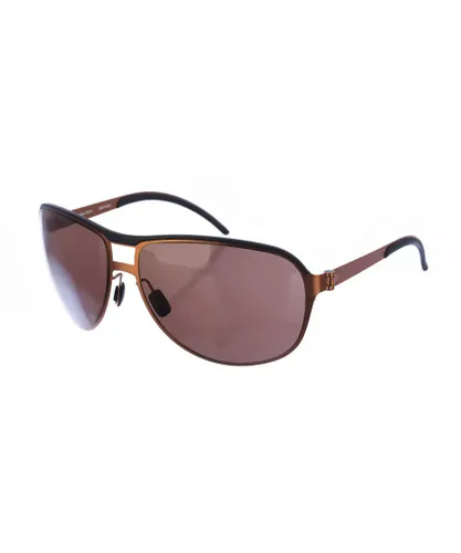 Mercedes Benz Mens oval-shaped metal sunglasses M1048 - Multicolour - One