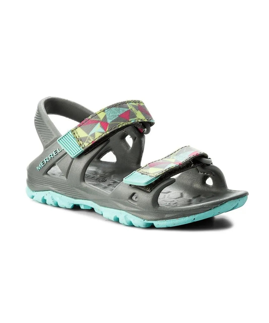 Merrell Childrens Unisex Hydro Drift Kids Grey Sandals - Multicolour