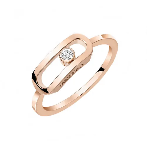 Messika Move Uno 18ct Rose Gold Diamond Ring - O