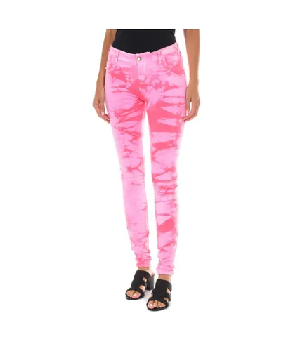 Met Womens Long plush pants with elastic fabric 10DB50210-J100 woman - Pink Cotton