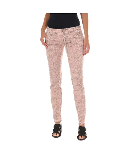 Met Womens Long trousers with narrow cut hems 70DBF0585-R216 woman - Pink Cotton