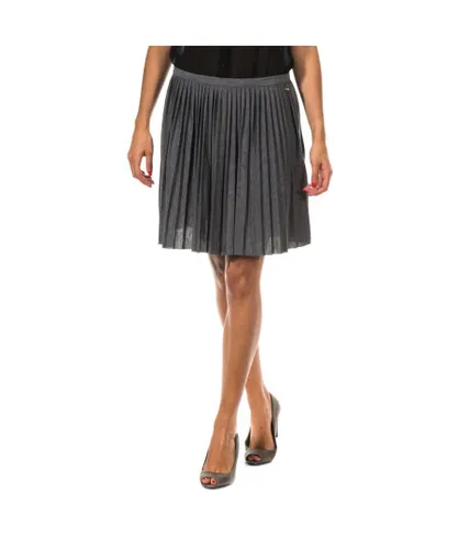 Met Womens Pleated skirt with side zipper 70DGC0247 woman - Grey