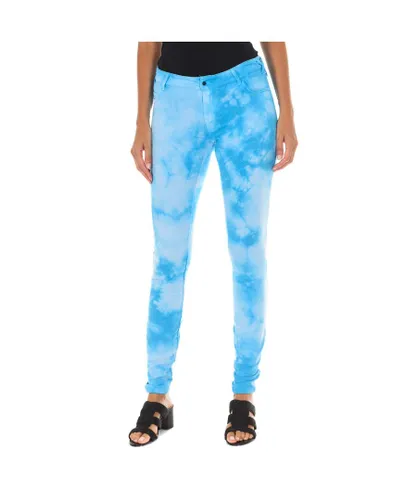 Met Womens Trousers X-Jessica - Sky Blue Cotton