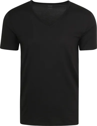 Mey V-neck Dry Cotton T-shirt Black