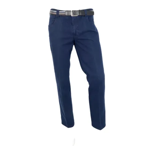 Meyer , Dubai model men trousers ,Blue male, Sizes: