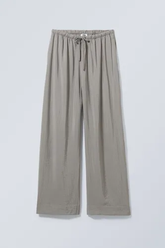 Mia Relaxed Structured Trousers - Grey