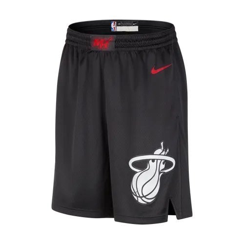 Miami Heat 2023/24 City Edition Men's Nike Dri-FIT NBA Swingman Shorts - Black - Polyester
