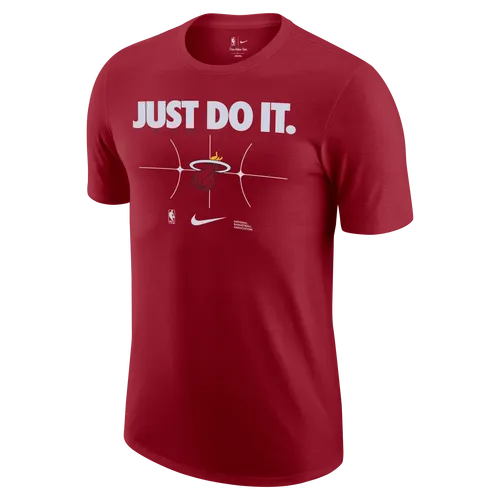 Miami Heat Essential Men's Nike NBA T-Shirt - Red - Cotton