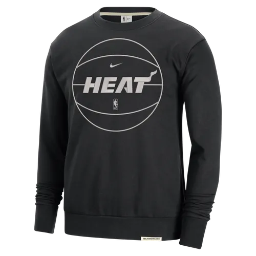 Miami Heat Standard Issue Men's Nike Dri-FIT NBA Sweatshirt - Black - Polyester