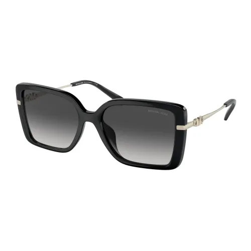 Michael Kors , Black/Dark Grey Shaded Sunglasses Castellina ,Black female, Sizes: