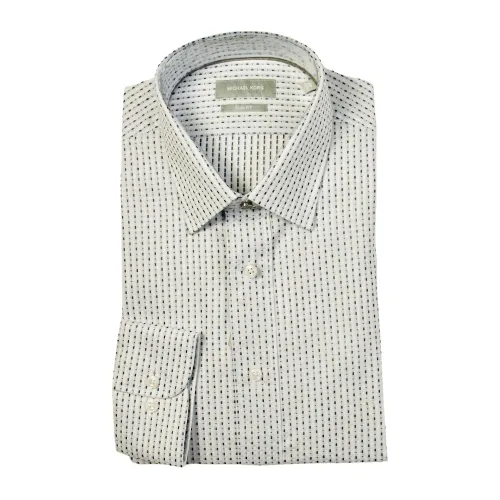 Michael Kors , Blue Oxford Shirt Stretch Cotton Button-Down ,Multicolor male, Sizes: