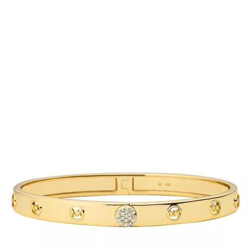Michael Kors Bracelets - 14K Gold-Plated MK Logo Bangle - gold - Bracelets for ladies