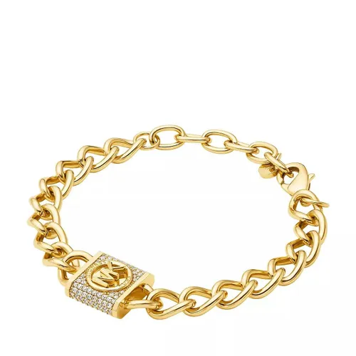 Michael Kors Bracelets - 14K Gold-Plated Pavé Lock Chain Bracelet - gold - Bracelets for ladies