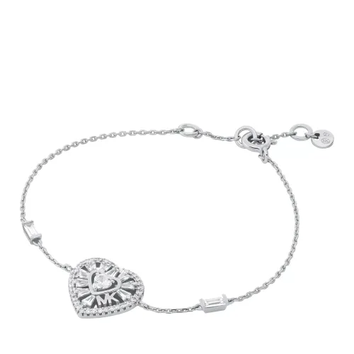 Michael Kors Bracelets - Tapered Baguette Heart Line Bracelet - silver - Bracelets for ladies