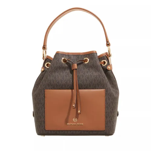 Michael Kors Bucket Bags - Maeve Medium Bckt Messenger - brown - Bucket Bags for ladies