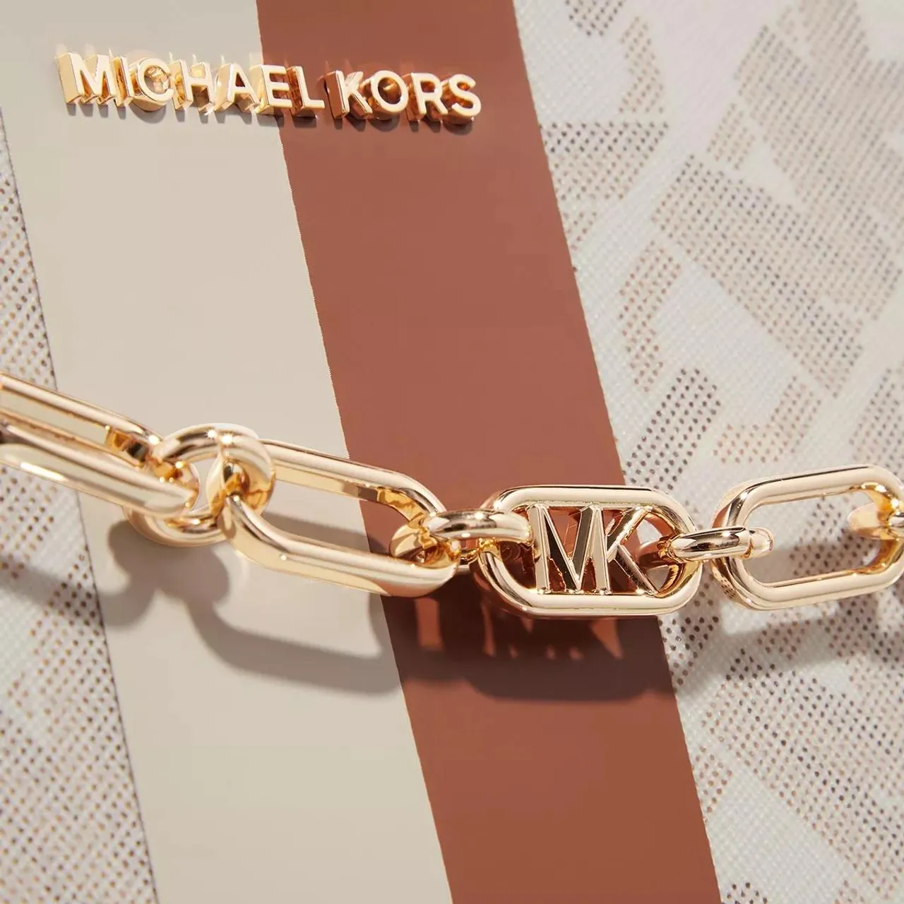 Michael Kors Crossbody Bags - Jet Set Small Double Zip Camra Chain Xbody - beige - Crossbody Bags for ladies