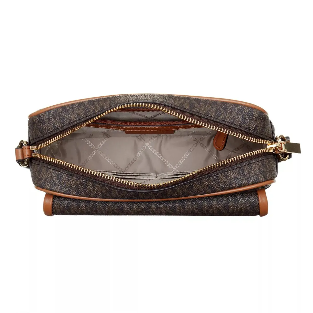 Michael Kors Crossbody Bags - Parker Medium Chain Swag Camera Crossbody - brown - Crossbody Bags for ladies