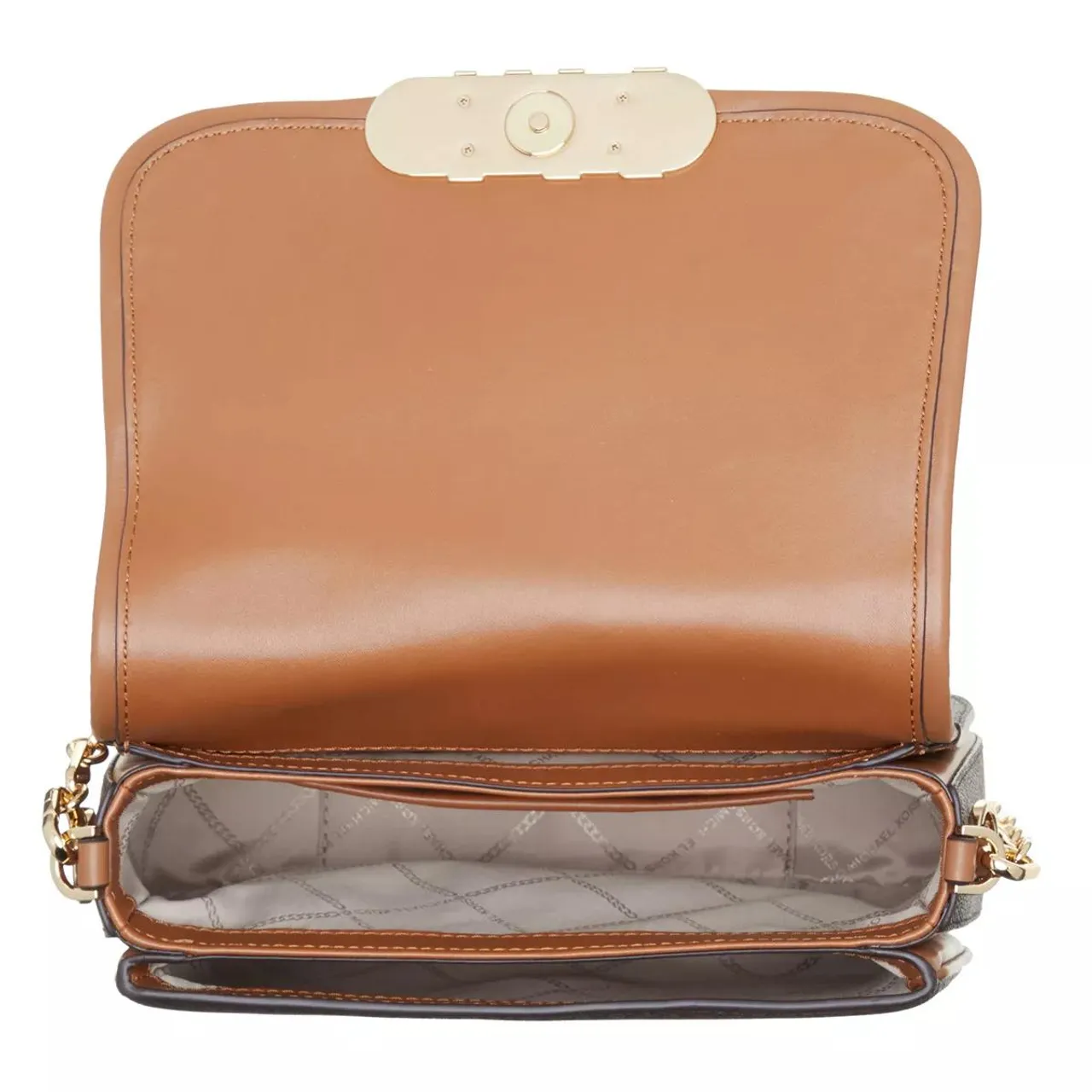Michael Kors Crossbody Bags - Parker Medium Saddle Messenger - brown - Crossbody Bags for ladies