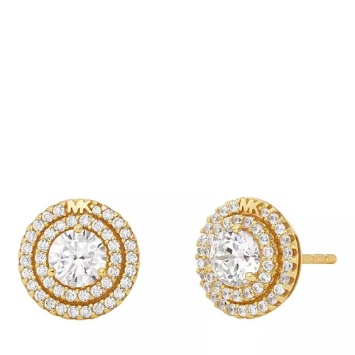 Michael Kors Earrings - 14K Gold-Plated  Pavé Halo Stud Earrings - gold - Earrings for ladies