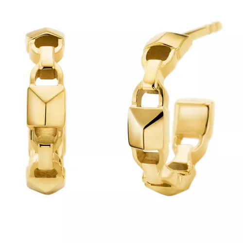 Michael Kors Earrings - MKC1013AA710 Huggie Mercer Link - gold - Earrings for ladies