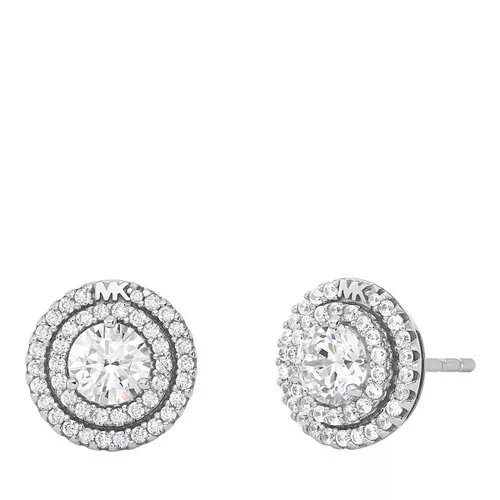 Michael Kors Earrings - Sterling Silver Pavé Halo Stud Earrings - silver - Earrings for ladies