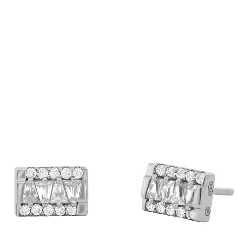 Michael Kors Earrings - Tapered Baguette Bar Pendant and Earrings Giftset - silver - Earrings for ladies