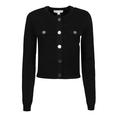 Michael Kors , ECO Snap Cropped Jacket ,Black female, Sizes: