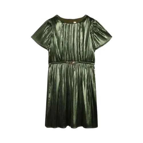 Michael Kors , Elegant Pleated Dress ,Green female, Sizes: