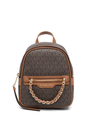Michael Kors Elliot extra-small pebbled-leather backpack - Brown