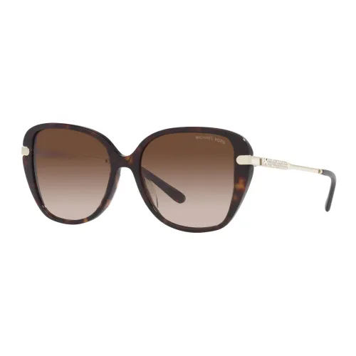 Michael Kors , Flatiron Sunglasses in Dark Tortoise/Brown Shaded ,Brown female, Sizes: