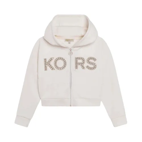 Michael Kors , Full Zip Sweatshirt ,White female, Sizes:
