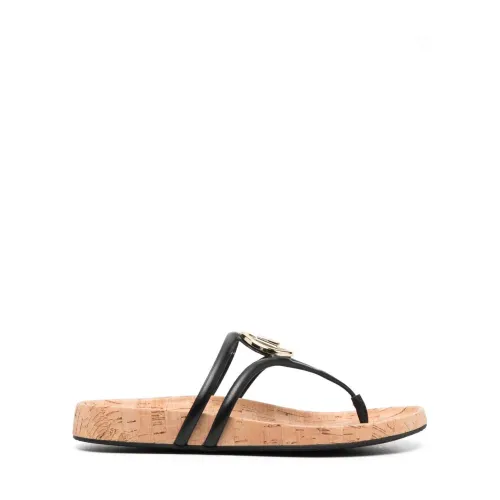 Michael Kors , Hampton thong sandals ,Black female, Sizes: