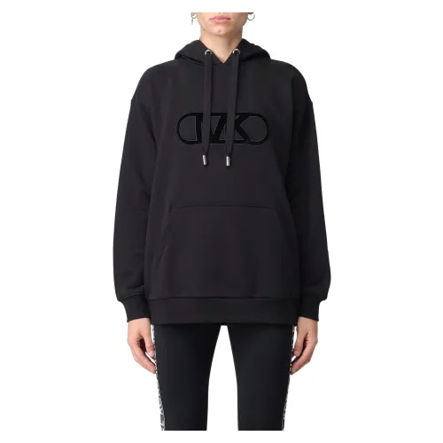 Michael Kors , Hoodie Zip Sweatshirt ,Black female, Sizes: