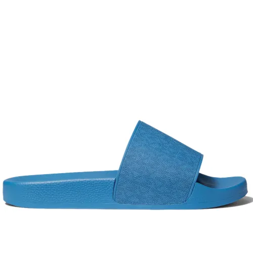 Michael Kors , Jake Monogram Logo Slides Sandals ,Blue female, Sizes: