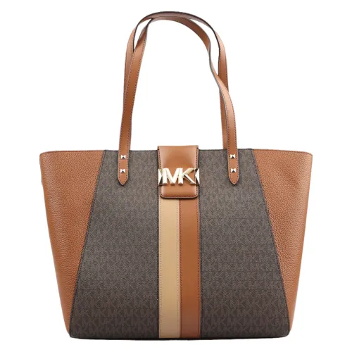 Michael Kors , Karlie PVC Shoulder Bag ,Brown female, Sizes: ONE SIZE