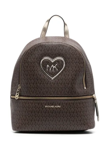Michael Kors Kids logo print backpack - Brown