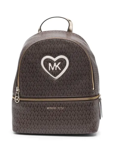 Michael Kors Kids monogram-print backpack - Brown