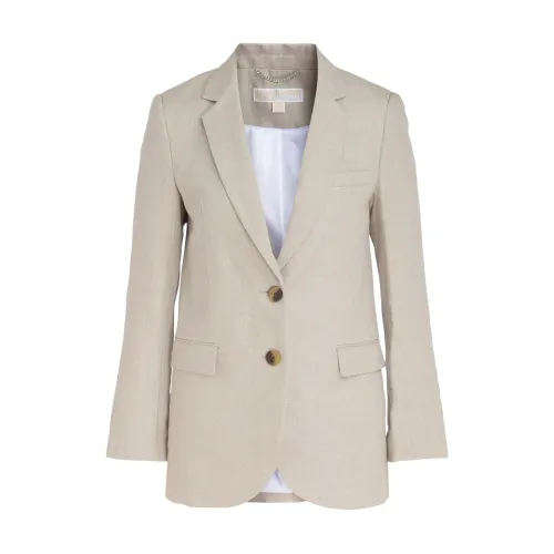 Michael Kors , Kors jacket in linen ,Beige female, Sizes:
