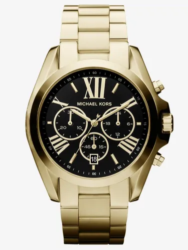 Michael Kors Ladies Bradshaw Chronograph Gold Tone Bracelet Watch MK5739