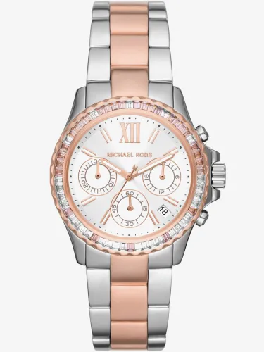 Michael Kors Ladies Everest Two Colour Rose gold Plated Watch MK7214