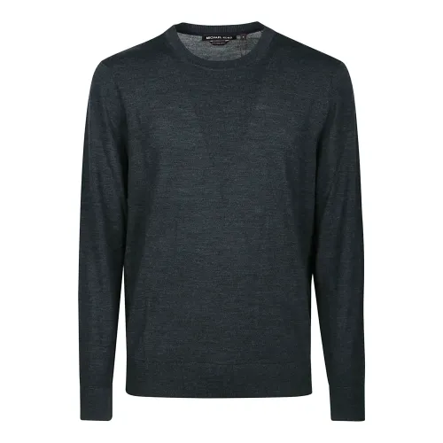 Michael Kors , Loden Melange Core Sweater ,Black male, Sizes: