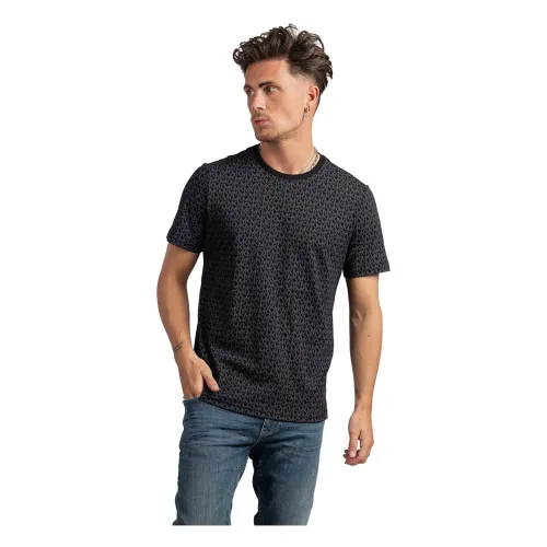 Michael Kors , Logo T-Shirt Black ,Black male, Sizes: