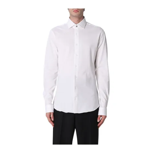 Michael Kors , Men Italian Collar Shirt ,White male, Sizes: