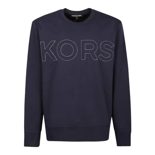 Michael Kors , Midnight Quilted Sweatshirt ,Blue male, Sizes: