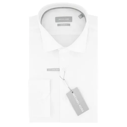 Michael Kors MK Parma Modern Fit Stretch Shirt - White