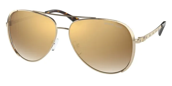 Michael Kors MK1101B CHELSEA BRIGHT 1014GO Women's Sunglasses Gold Size 60
