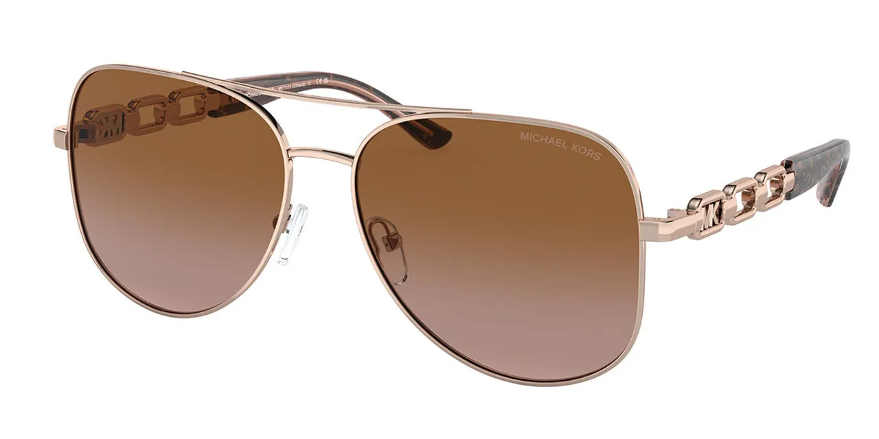 Michael Kors MK1121 CHIANTI 110813 Women's Sunglasses Gold Size 58