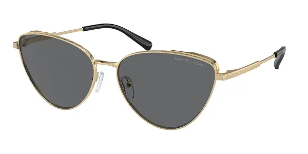 Michael Kors MK1140 CORTEZ Polarized 101481 Women's Sunglasses Gold Size 59