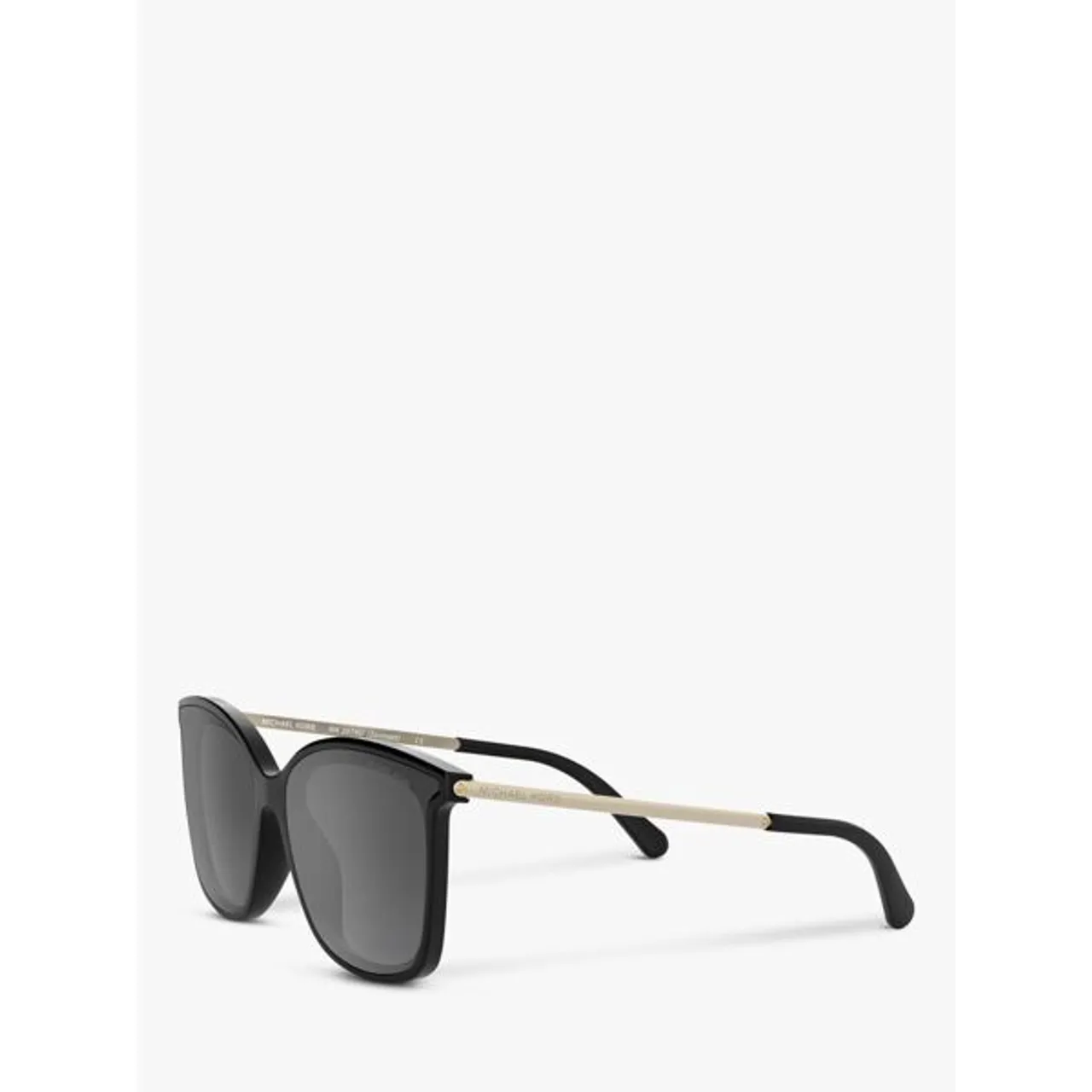 Michael Kors MK2079U Women's Zermatt Polarised Square Sunglasses - Silver/Black - Female